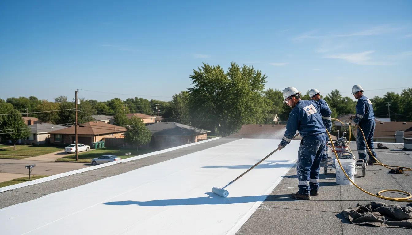 Commercial roof coating in Jamestown, KS near me
